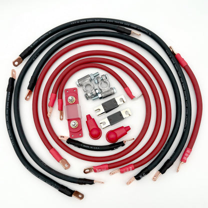 2018-2025 Jeep Wrangler JL Battery Cable Kit 2.0 Liter 2 Gauge Battery Cable Big7Kits