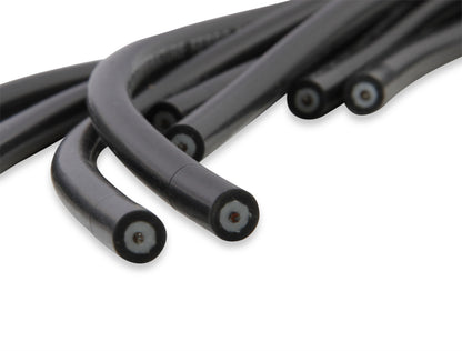 Spark Plug Wire Set Universal 135 Deg White Ceramic Boots 9002C, Spark Plug Wires, Pro Fit Ceramic, Spiral Core, 8Mm, Black, Set ACCEL-4