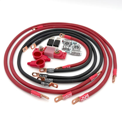 1999-2005 Jeep Grand Cherokee WJ Battery Cable Kit V8 1/0 Gauge Battery Cable Big7Kits-1