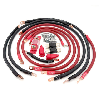 2018-2025 Jeep Wrangler JL Battery Cable Kit 2.0 Liter 2 Gauge Battery Cable Big7Kits-2