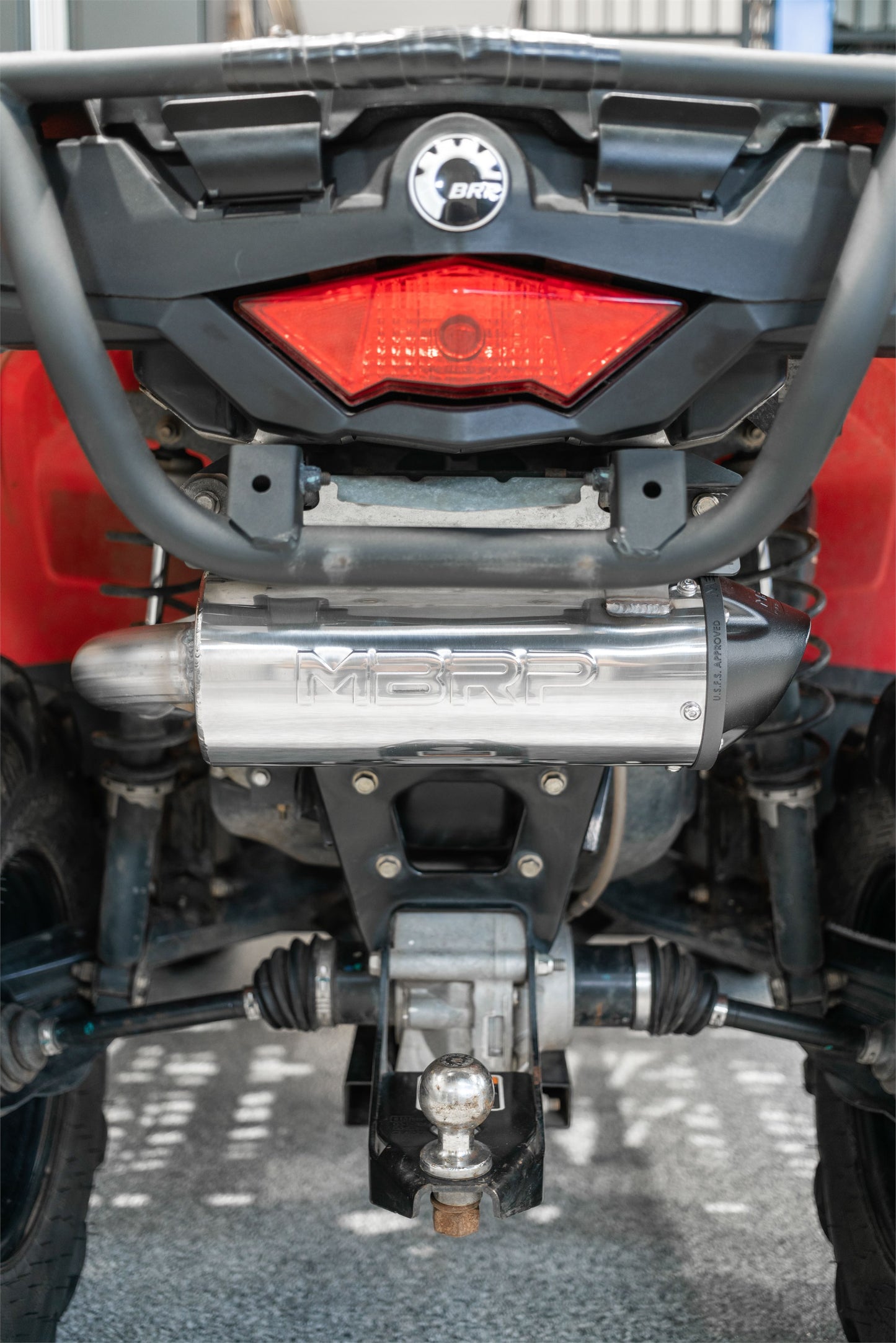 5 inch ATV performance Muffler Single Slip-on 15-24 CAN-AM Outlander Performance Series MBRP-4