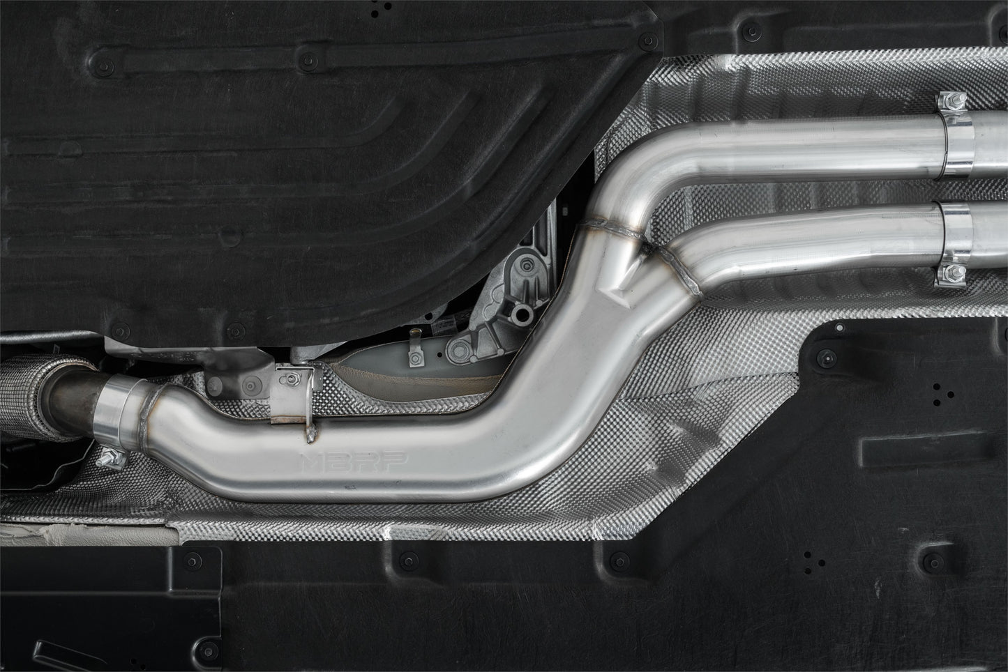 20-26 Toyota Supra T304 Stainless Steel 3 inch Cat Back Dual Rear with Carbon Fiber Tips MBRP-1