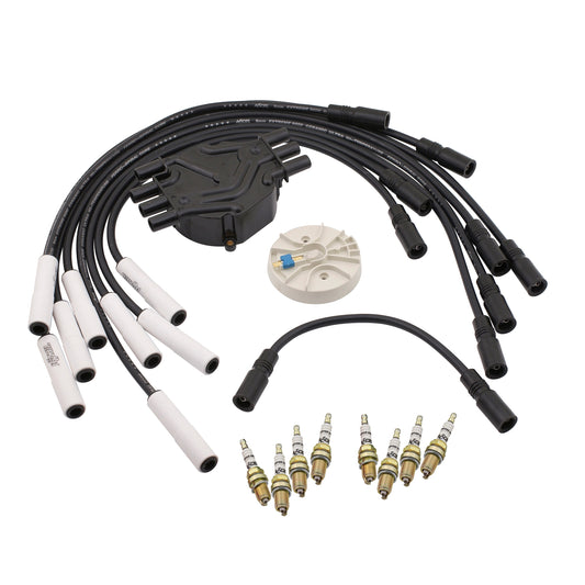 Ignition Tune Up Kit With Spark Plug Wire Set Distributor Cap And Rotor Spark Plugs 1996-2000 GM Truck V8 Vortec 7.4 ACCEL