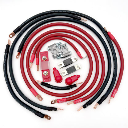 2020-2025 Jeep Gladiator JT Battery Cable Kit 3.6 Liter 2 Gauge Battery Cable Big7Kits-14