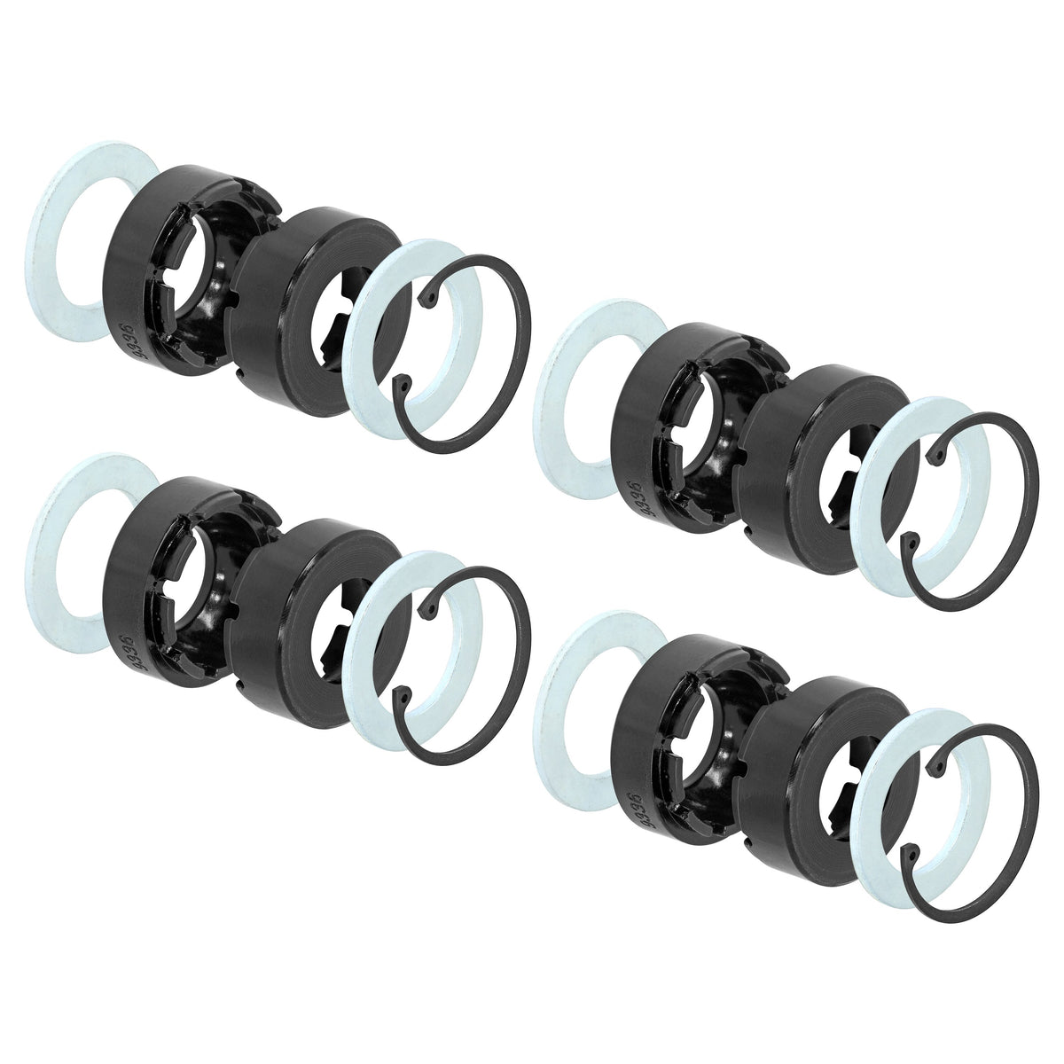 Johnny Joint Rebuild Kit 2.5 Inch 4-pack Incl. 8 Bushings 8 Side Washers 4 Snap Rings RockJock 4x4