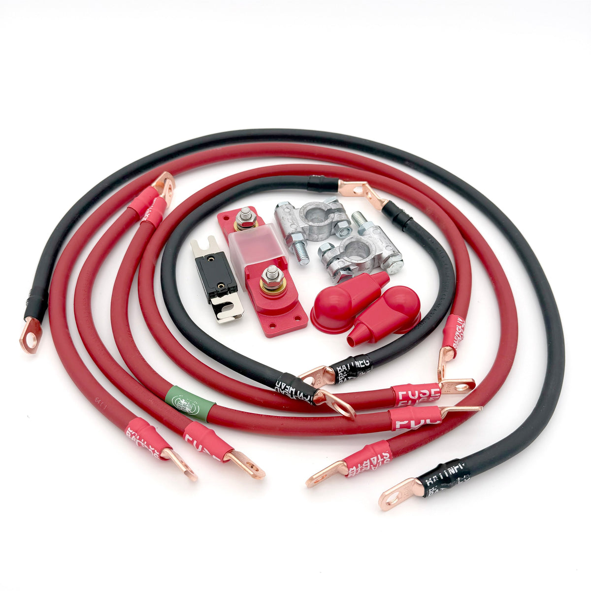 1991-1995 Jeep Cherokee XJ Battery Cable Kit 1/0 Gauge Battery Cable Big7Kits-12