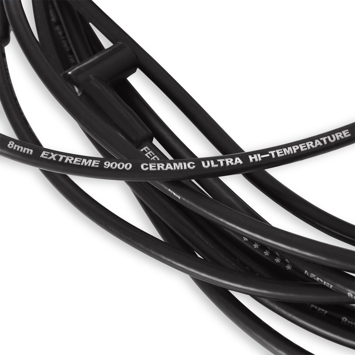Spark Plug Wire Set Chevy Small Block- Hei 75-86 Wires Under Valve Cover Black ustom Fit Extreme Heat Black Ceramic Boot Spark Plug Wire Set ACCEL-6
