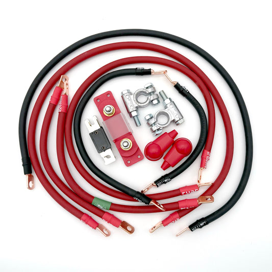 1991-1995 Jeep Cherokee XJ Battery Cable Kit 4 Gauge Battery Cable Big7Kits