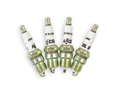 HP Copper Spark Plug Shorty 14MM Thread .460 In Reach Tapered Seat 2 Pack Of 0574S-4 ACCEL-1