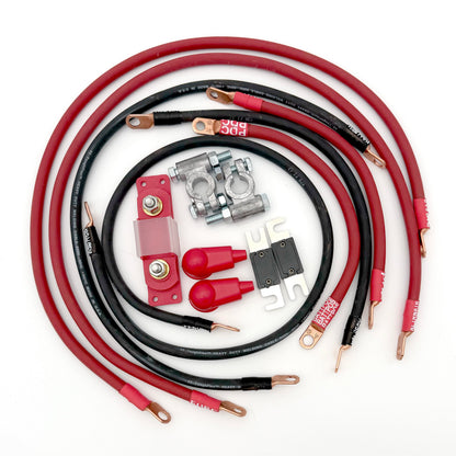 1991-1995 Jeep Wrangler YJ Battery Cable Kit 4.0 Liter 1/0 Gauge Battery Cable Big7Kits-1