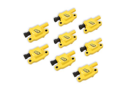 Direct Ignition Coil Kits Supercoil GM Ls2/Ls3/Ls7 Engines, Yellow, 8-Pack Supercoil For GM Ls2, Ls3, And Ls7 Engines ACCEL