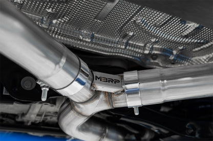 2022-Up Volkswagen Golf R MK8 T304 Stainless Steel 3 Inch Cat-Back Quad Split Rear Valve Delete MBRP-5