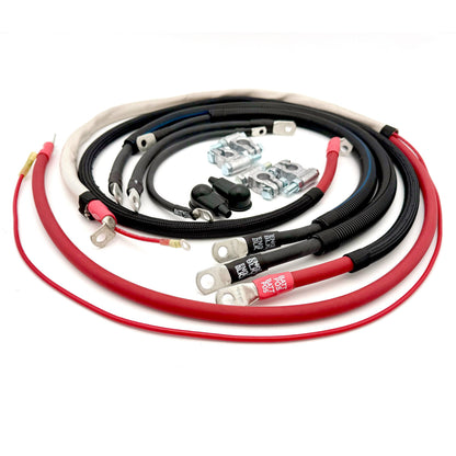 2008-2010 Ford F250/F350 2/0 Gauge Battery Cable Kit Power Stroke 6.4 Diesel 90 Degree Battery Cable Big7Kits-3