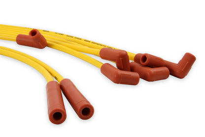 Spark Plug Wire Set- 8Mm- Super Stock- Graphite Core- Hei Style Boots- Yellow Sbc 5.0/5.7L 1978-1986 V8 Super Stock Spiral Core ACCEL-3