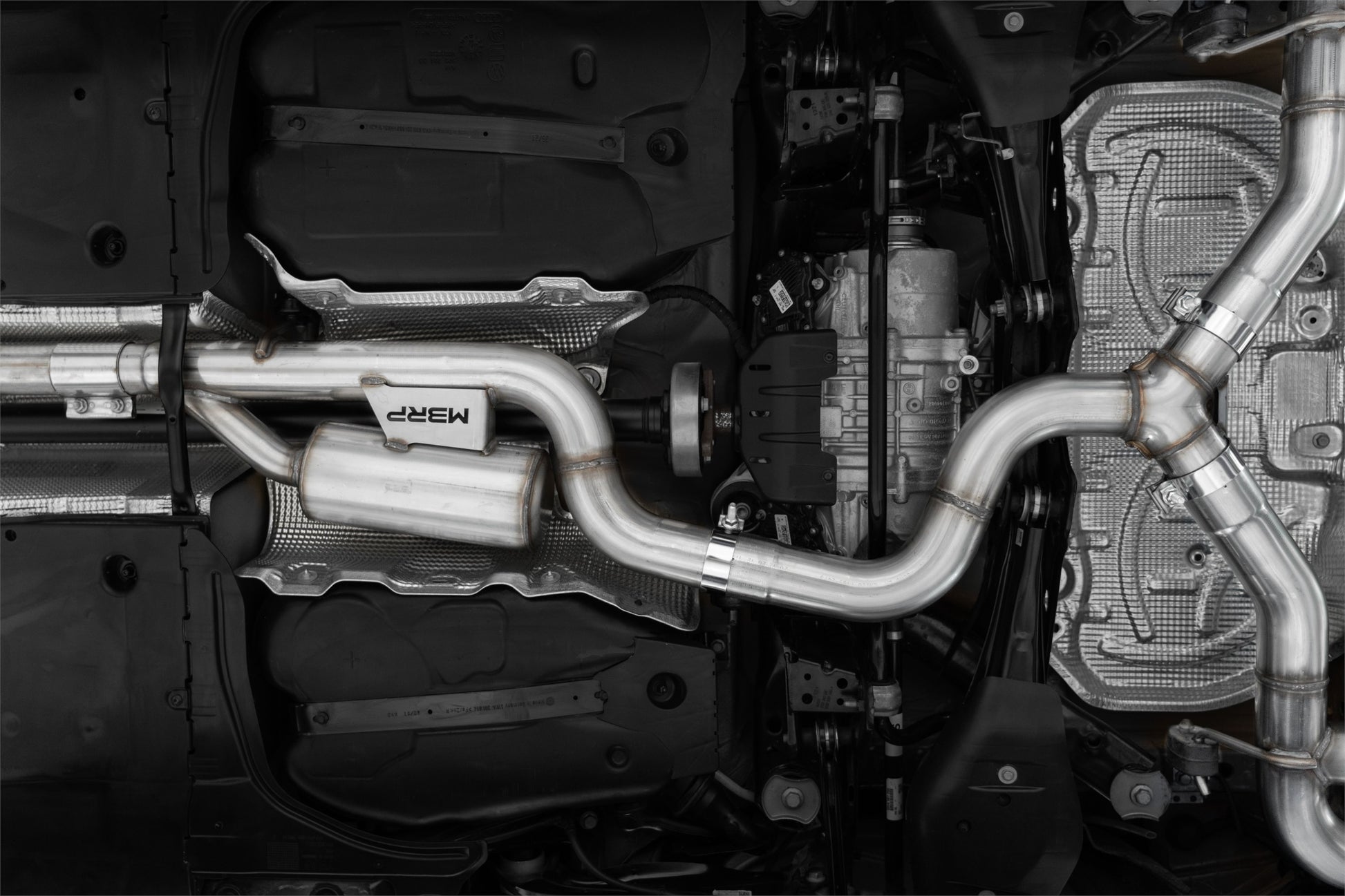 2022-Up Volkswagen Golf R MK8 T304 Stainless Steel 3 Inch Cat-Back Quad Split Rear Valve Delete MBRP-1