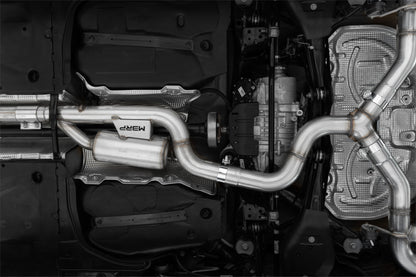 2022-Up Volkswagen Golf R MK8 T304 Stainless Steel 3 Inch Cat-Back Quad Split Rear Valve Delete MBRP-1