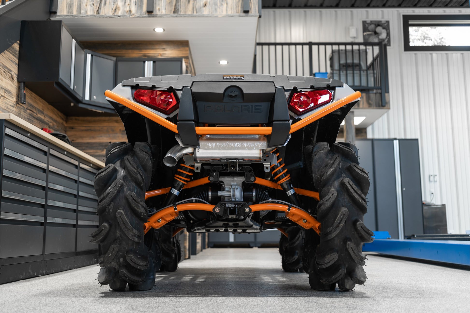 5 inch ATV Performance Muffler Single Slip-On 17-Up Polaris Sportsman Performance Series MBRP-8