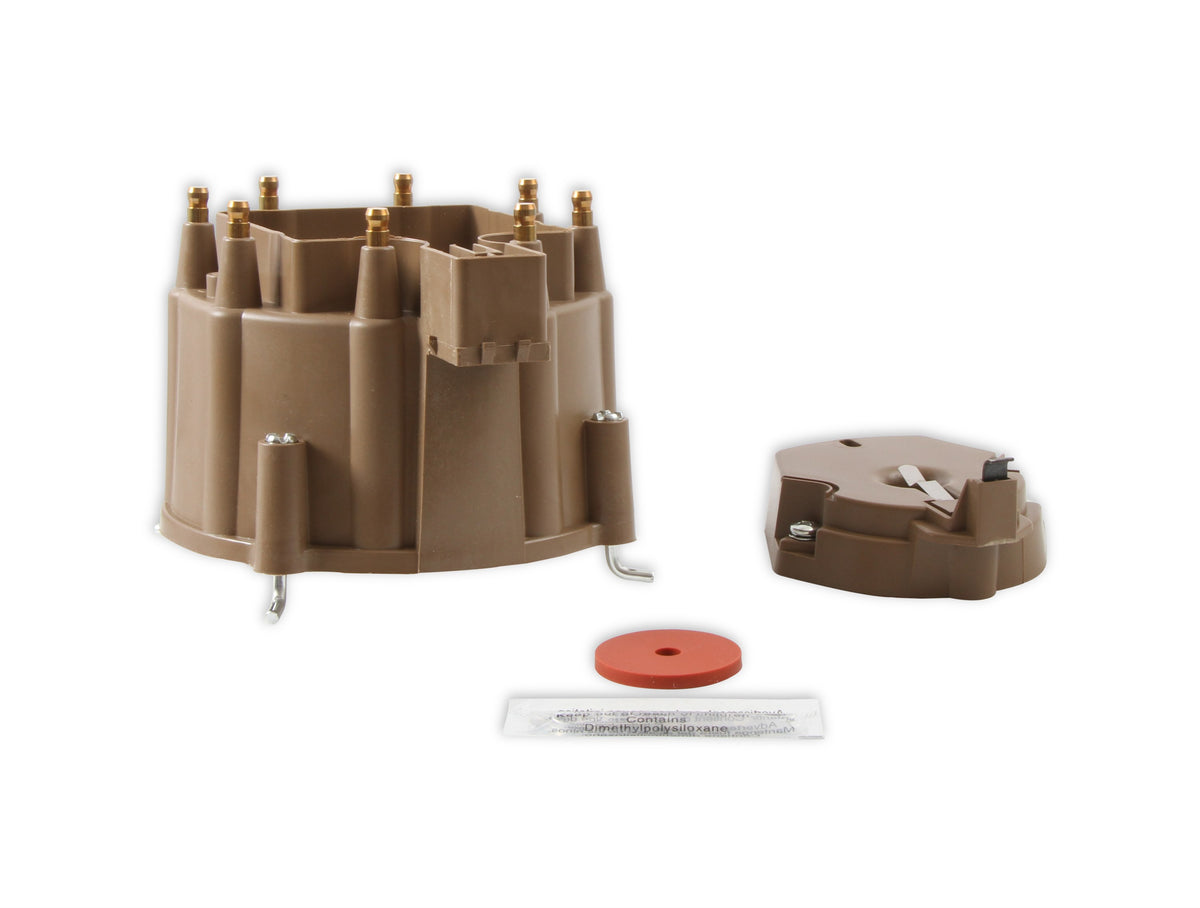 Distributor Cap & Rotor Kit Hei Style Tan 1972-1986 Various GM Clamp Down Cap ACCEL-1