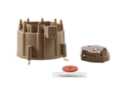 Distributor Cap & Rotor Kit Hei Style Tan 1972-1986 Various GM Clamp Down Cap ACCEL-1