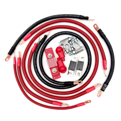 1996-1999 Toyota 4Runner Battery Cable Kit Gen 3 3.4 Liter 2 Gauge Battery Cable Big7Kits-3
