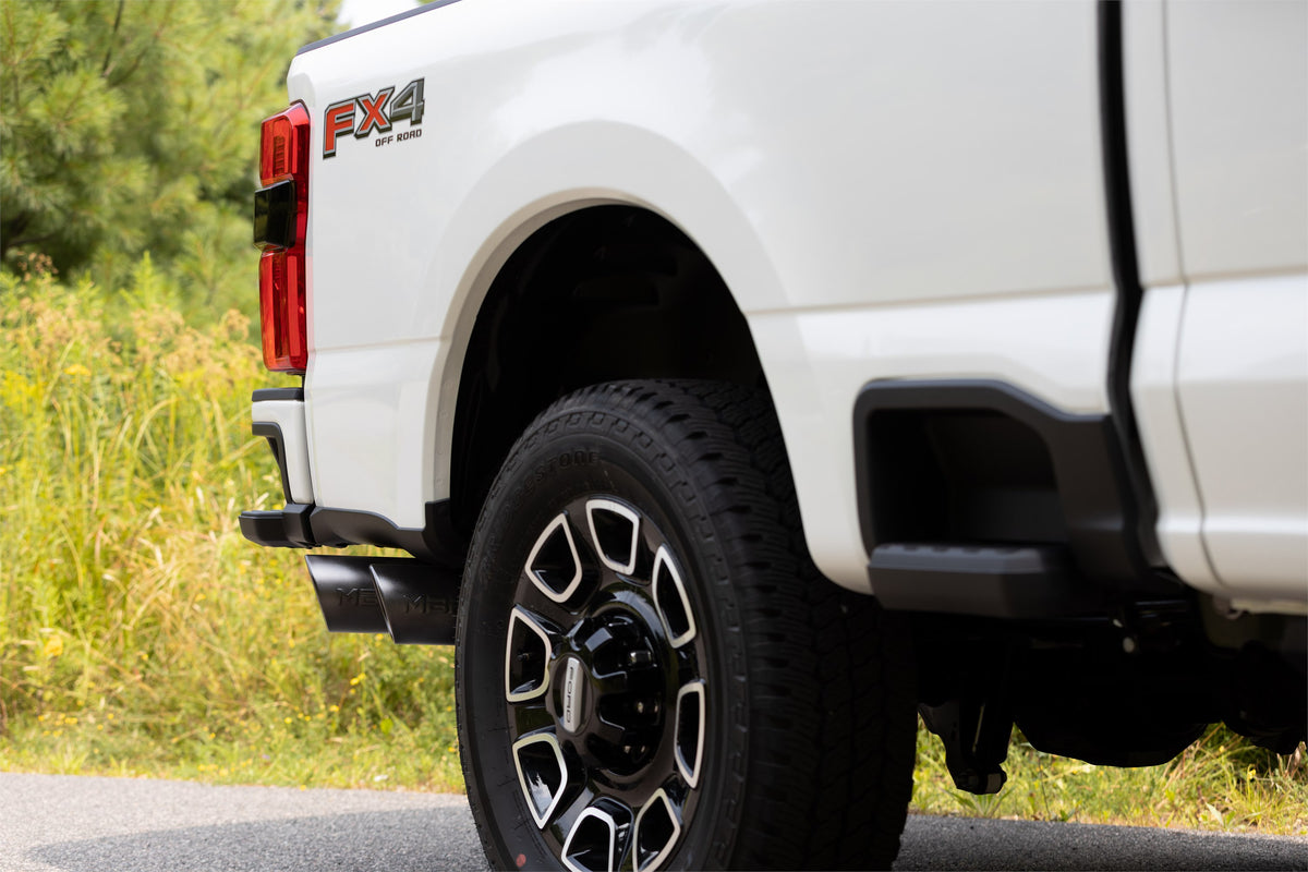 17-Up Ford F-250/350/450 6.7L 4 Inch Filter Back Single Side Dual Exit, Armor Plus T409 Stainless Steel, MBRP-13