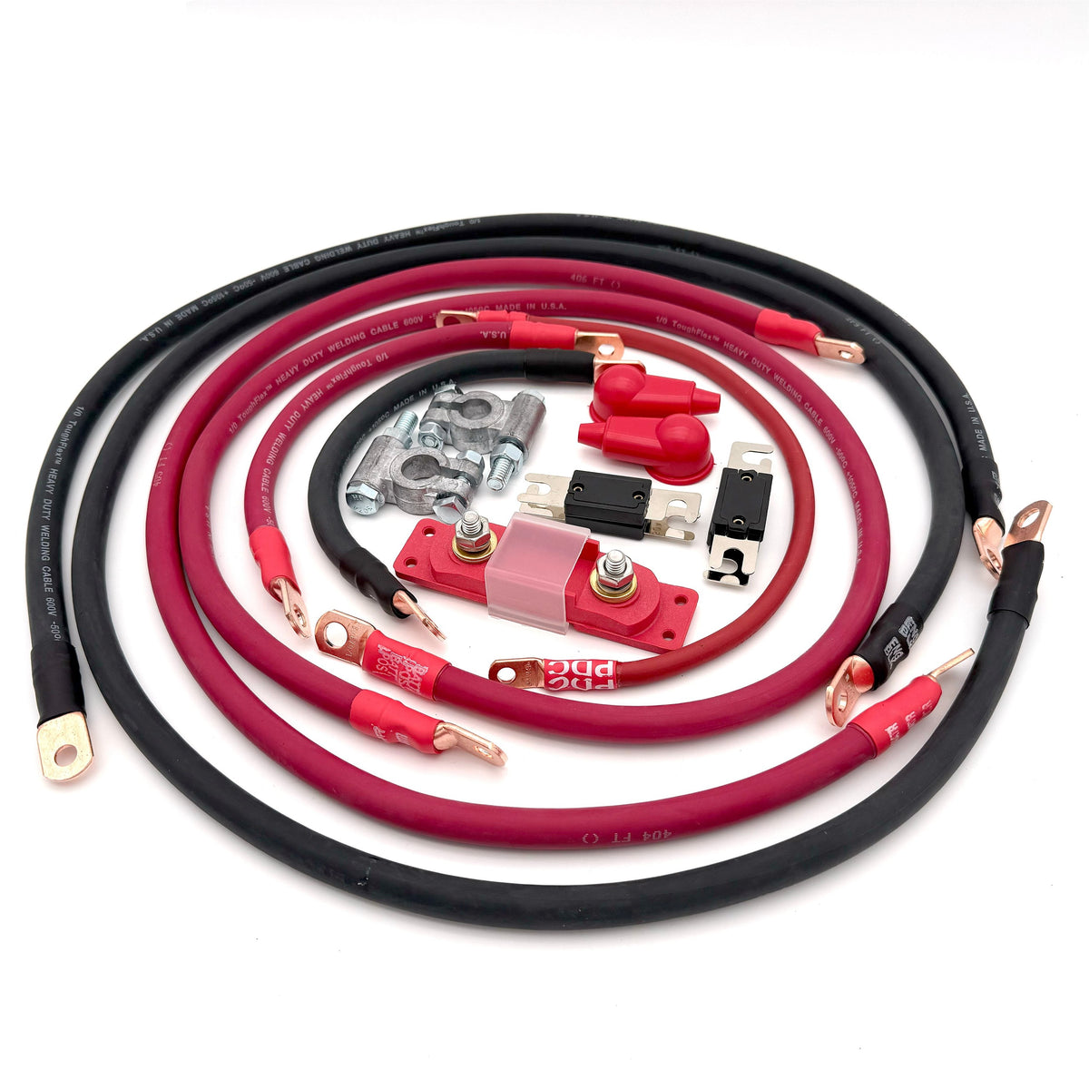 2016-2021 Toyota Tacoma Battery Cable Kit Gen 3 3.5 Liter 2 Gauge Battery Cable Big7Kits-13