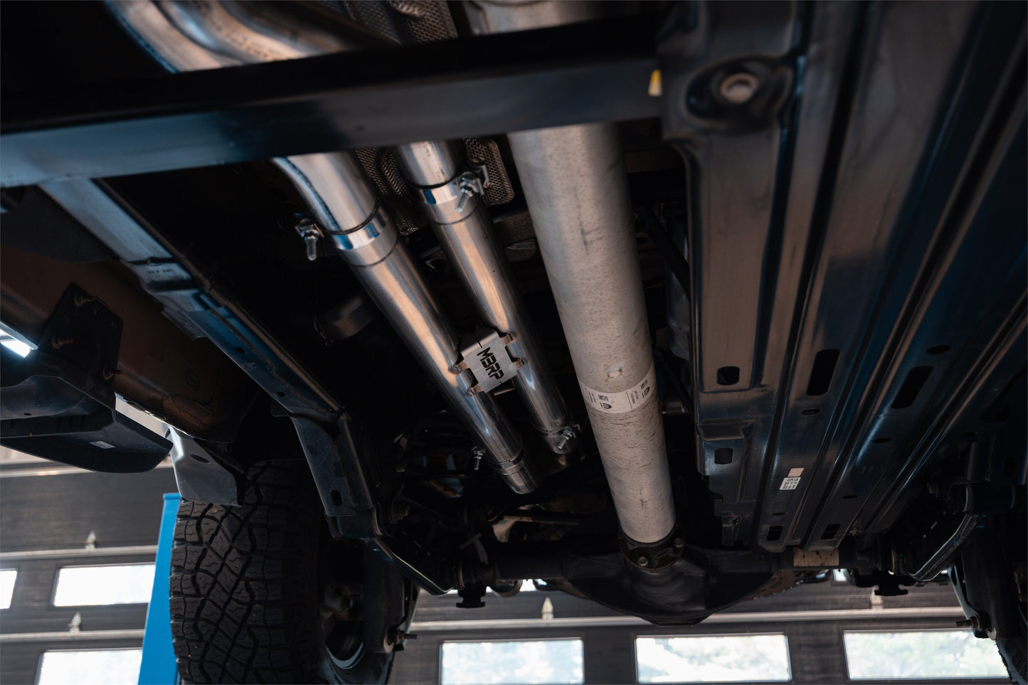 2025-UP Ram 1500 RHO 3.0L HO, Armor Pro 3-Inch Cat-Back Dual Split Rear with Carbon Fiber Tips, MBRP-6