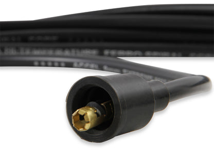 Spark Plug Wire Set Universal 135 Deg White Ceramic Boots 9002C, Spark Plug Wires, Pro Fit Ceramic, Spiral Core, 8Mm, Black, Set ACCEL-3