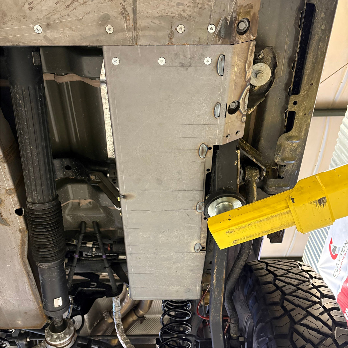 Jeep JL Exhaust/Resonator Skid Plate Only Clayton Off Road-2