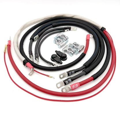 2017-2021 Ford F-250/F-350 Superduty Battery Cable Kit Power Stroke 6.7 Diesel 2/0 Gauge Straight Battery Cable Big7Kits-2
