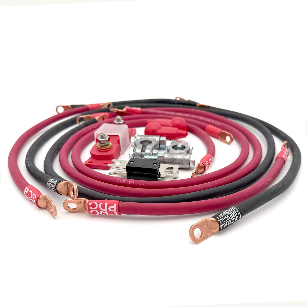 1993-1998 Jeep Grand Cherokee Battery Cable Kit ZJ 4.0 Liter 1/0 Gauge Battery Cable Big7Kits-2