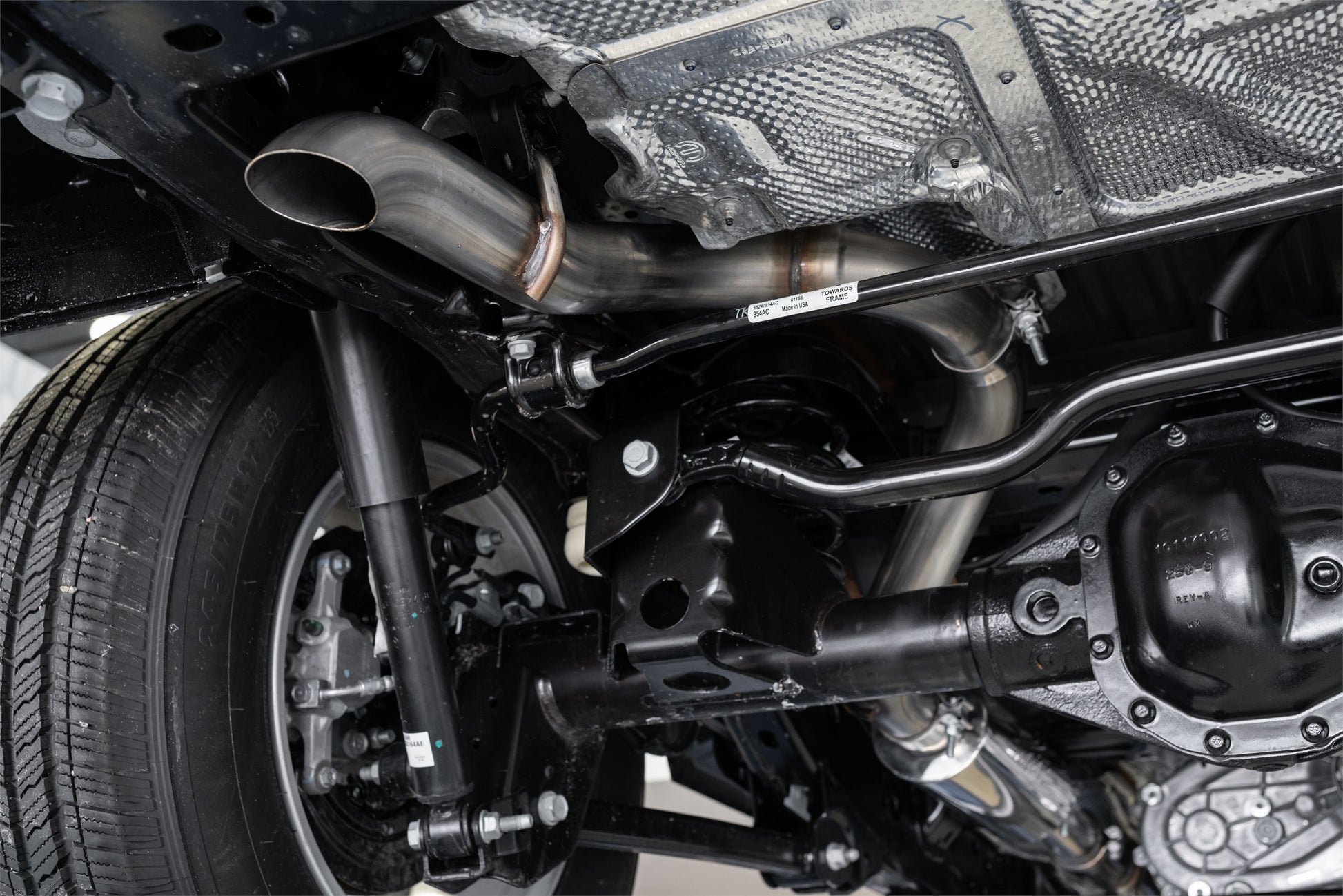 Jeep Cat Back Exhaust System Single Rear Exit Armor Lite Series For 18-Up Wrangler JL 2/4 Door 2.0L, 3.6L MBRP-9