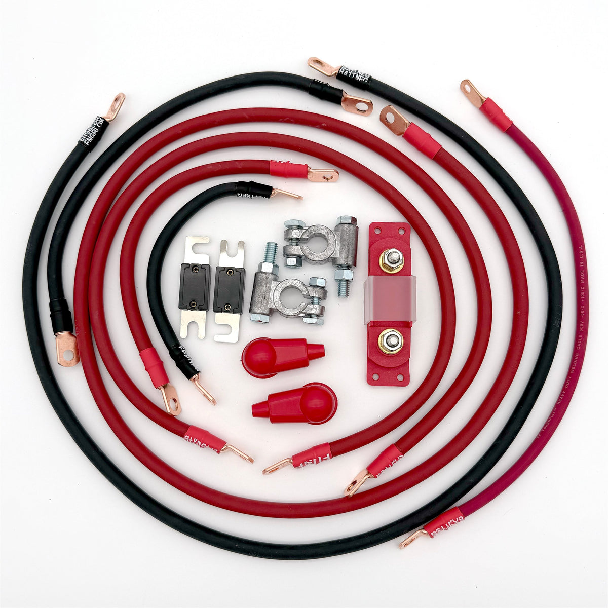 1995-2004 Toyota Tacoma Battery Cable Kit Gen 1 2.4-2.7 Liter 2 Gauge Battery Cable Big7Kits-1