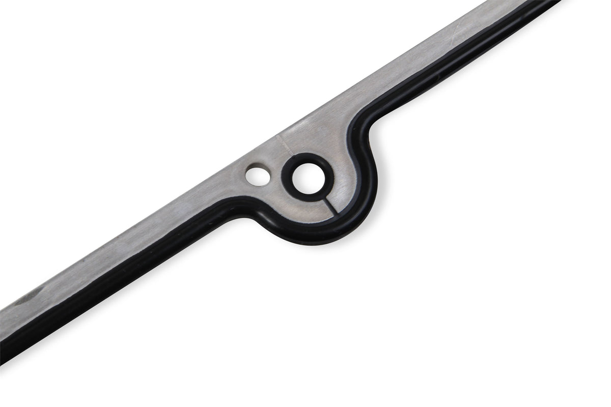 Valley Cover Molded Rubber with Aluminum Carrier Fits GM LS1/LS6 with 10-Bolt Valley Cover Mr Gasket-2