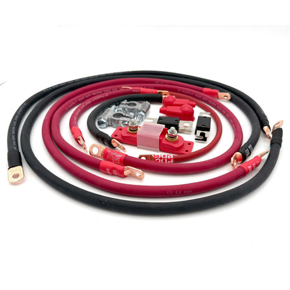 2016-2021 Toyota Tacoma Battery Cable Kit Gen 3 3.5 Liter 1/0 Gauge Battery Cable Big7Kits-15