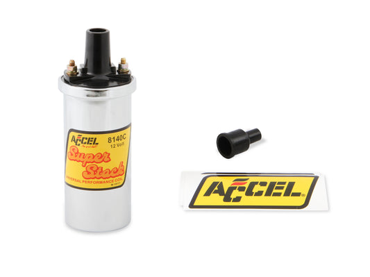 Superstock Ignition Coil Is A Chrome Canister Style High Performance Replacement Coil ACCEL