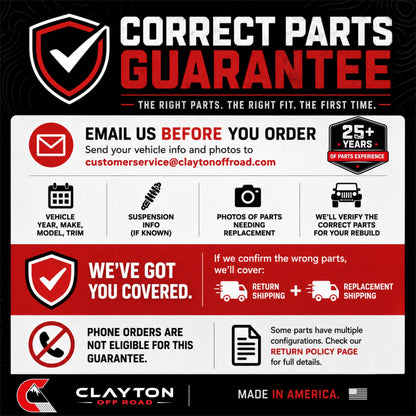 Jeep Track Bar Heim Joint Adjuster - 9/16 Thru Bolt (07-Present JK/JL/JT) Clayton Off Road-3