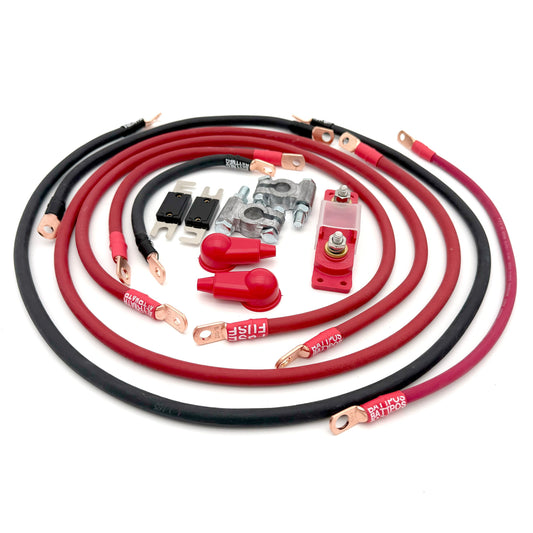 1995-2004 Toyota Tacoma Battery Cable Kit Gen 1 2.4-2.7 Liter 1/0 Gauge Battery Cable Big7Kits