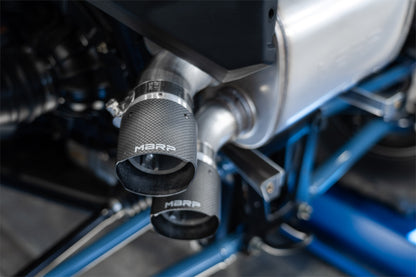 20-Up Polaris RZR PRO XP Slip-on Active Exhaust Dual Outlet with Carbon Fiber Tips Performance Series MBRP-3