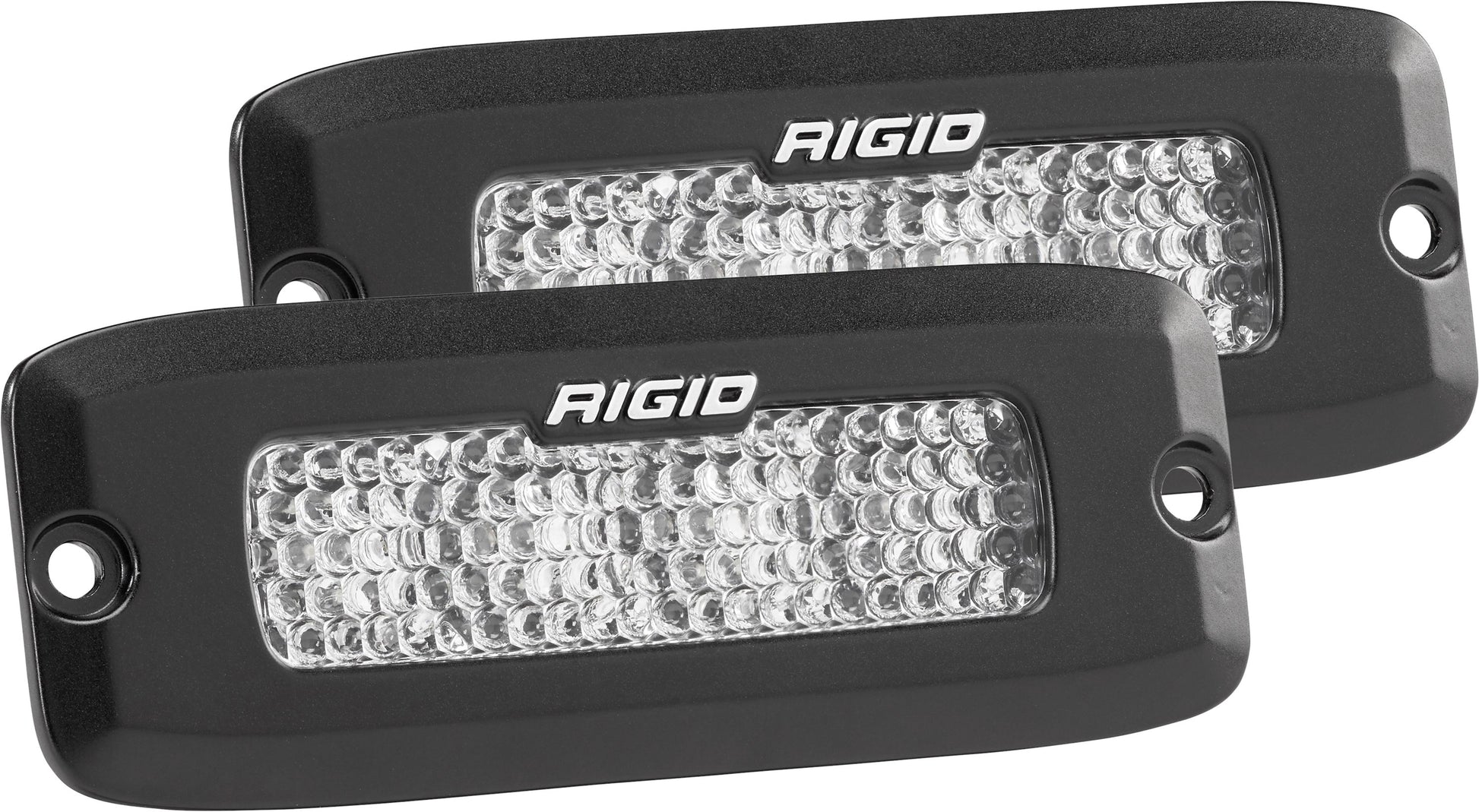 Driving Diffused Black Flush Mount Pair SR-Q Pro Rigid Industries