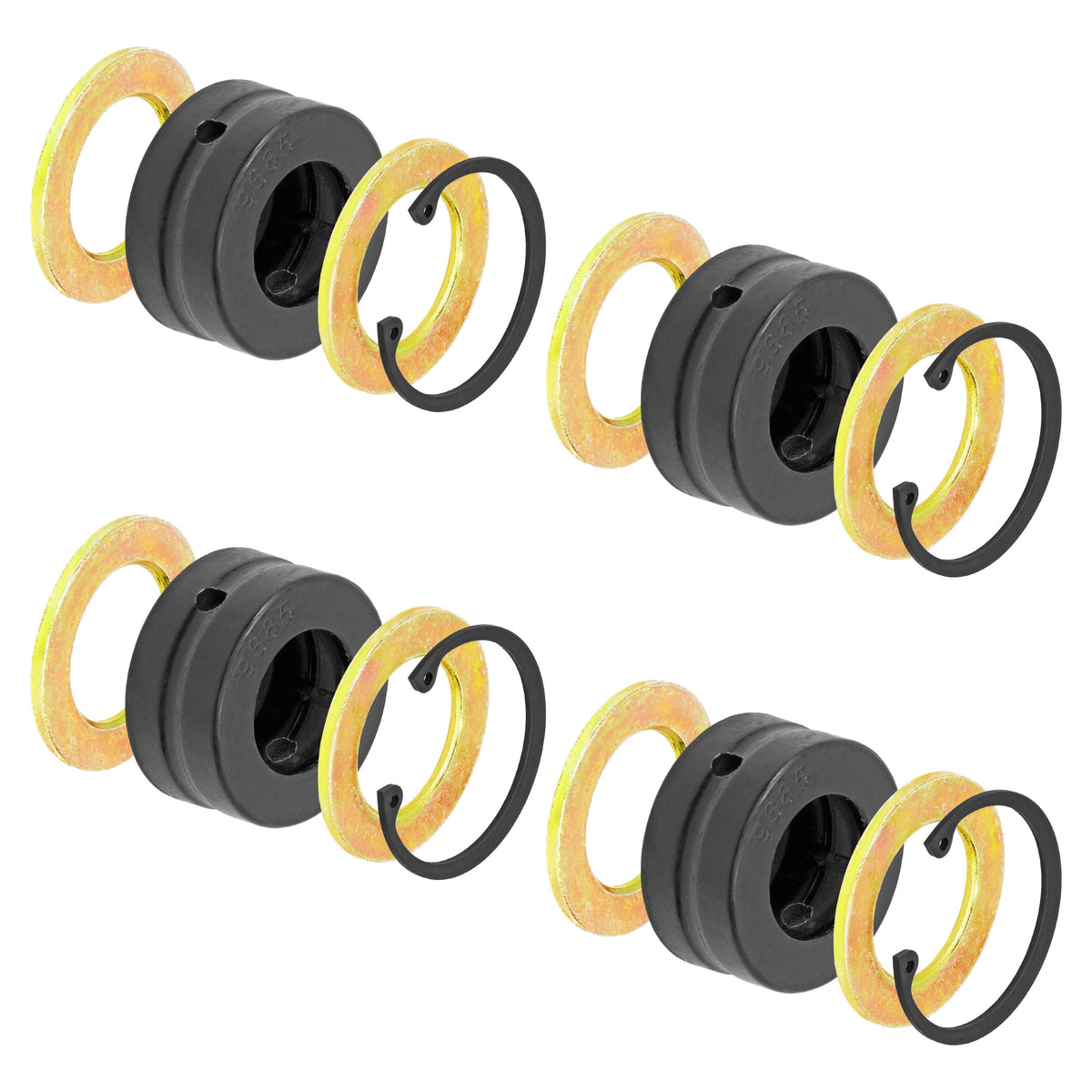 Johnny Joint Rebuild Kit Narrow 2 Inch 4-pack Incl. 4 Bushings 8 Side Washers 4 Snap Rings RockJock 4x4