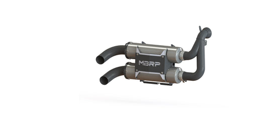 Stacked Dual Slip On Exhaust Pipe For 15-Up Polaris RZR 900 Performance Series MBRP