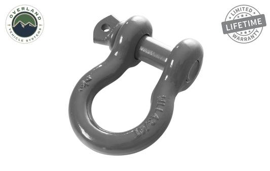Buy Recovery Shackle D Ring 3/4 Inch 4.75 Ton Grey Overland Vehicle Systems-1