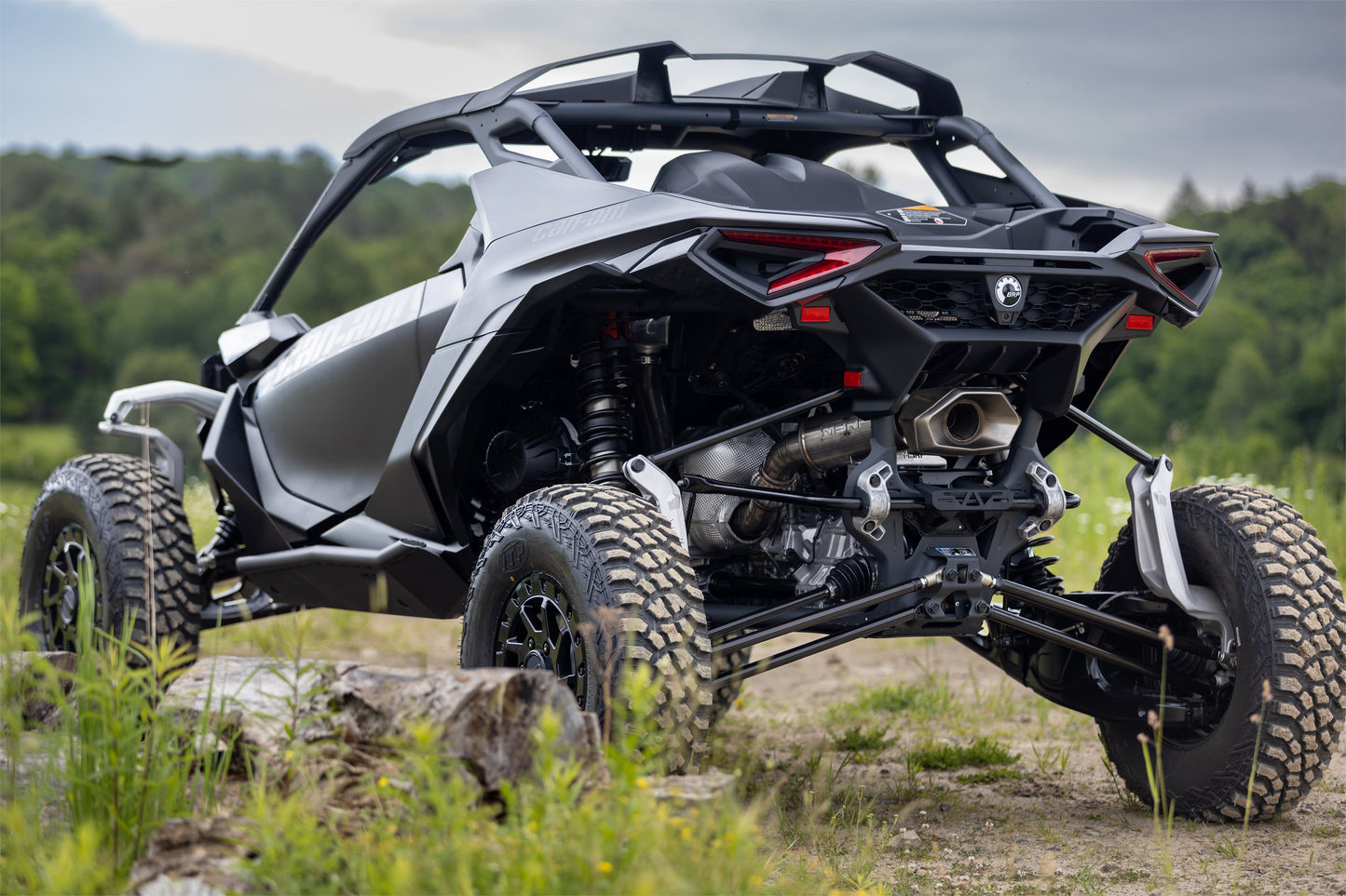 2024-Up Can-Am Maverick R Performance Series 3 Inch Single Slip-on Turbo Back Exhaust System MBRP-4