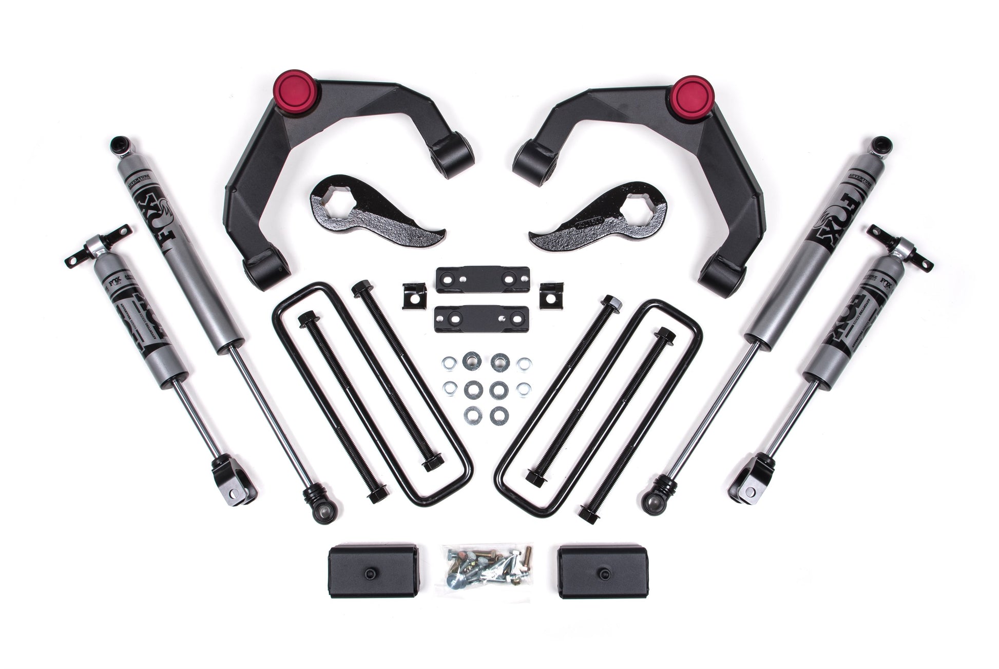 20-24 Silverado/Sierra 2500/3500 HD 3 Inch Adventure Series OE Key 84634344 With Overloads Fox Adventure Shocks Zone Offroad-1