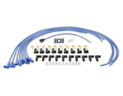 Spark Plug Wire Set- 8MM Blue Wire With Blue 90 Deg Boots 4041B, Spark Plug Wires, Super Stock, Spiral Core, 8Mm, Blue, Set ACCEL-1