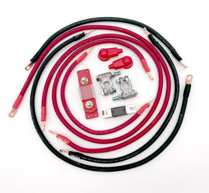 Chevy Battery Cable Kit 2 Gauge 5.0-5.7 Liter For 1973-1991 Chevrolet Suburban/Blazer Battery Cable Big7Kits