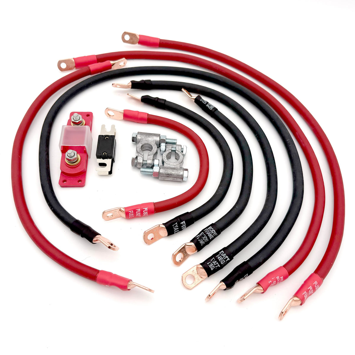 1974-1983 Jeep Cherokee Full Size SJ Battery Cable Kit V8 2 Gauge Battery Cable Big7Kits-14