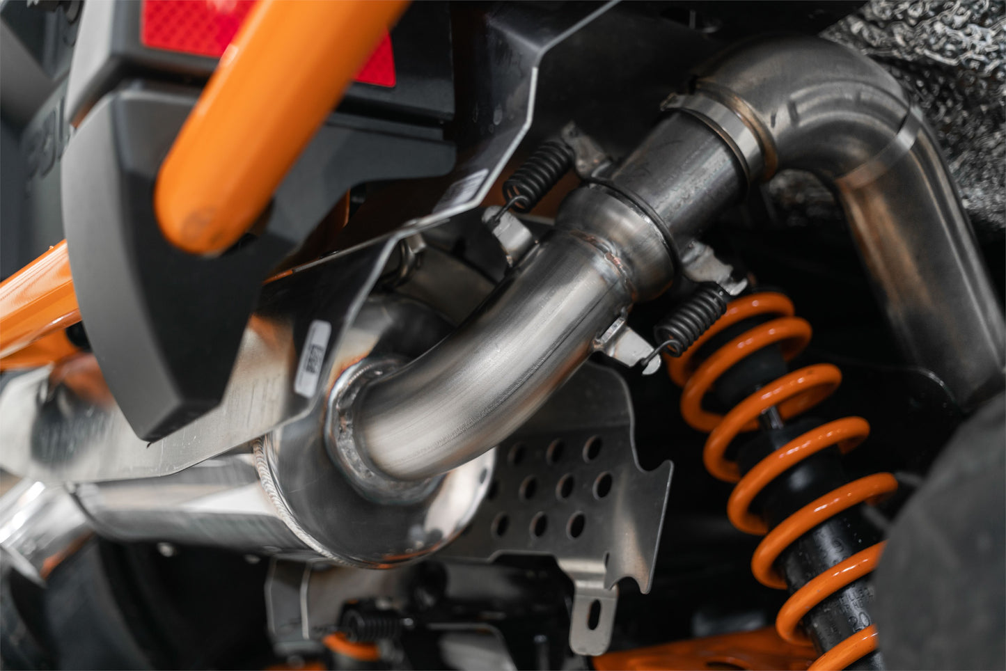 5 inch ATV Performance Muffler Single Slip-On 17-Up Polaris Sportsman Performance Series MBRP-4