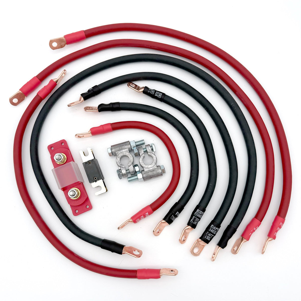 1974-1983 Jeep Cherokee Full Size SJ Battery Cable Kit V8 2 Gauge Battery Cable Big7Kits-13